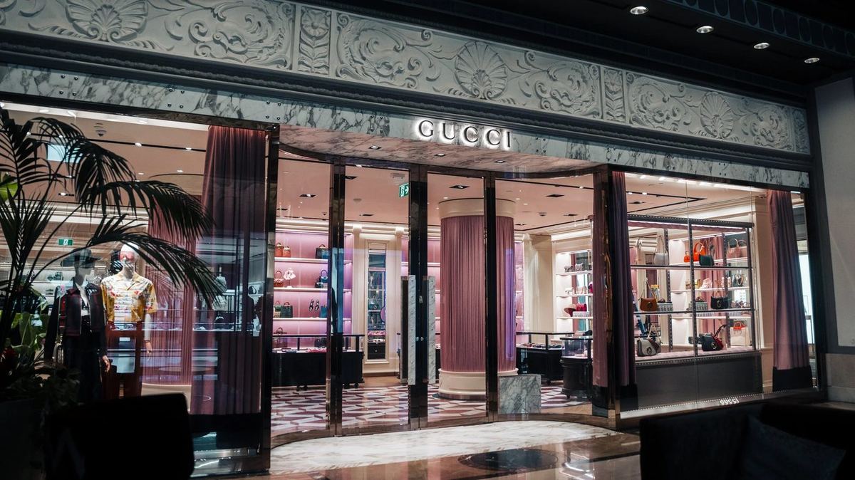 Luxury retail storefront